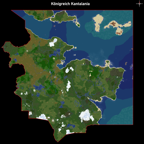 Königreich Kantalania Karte